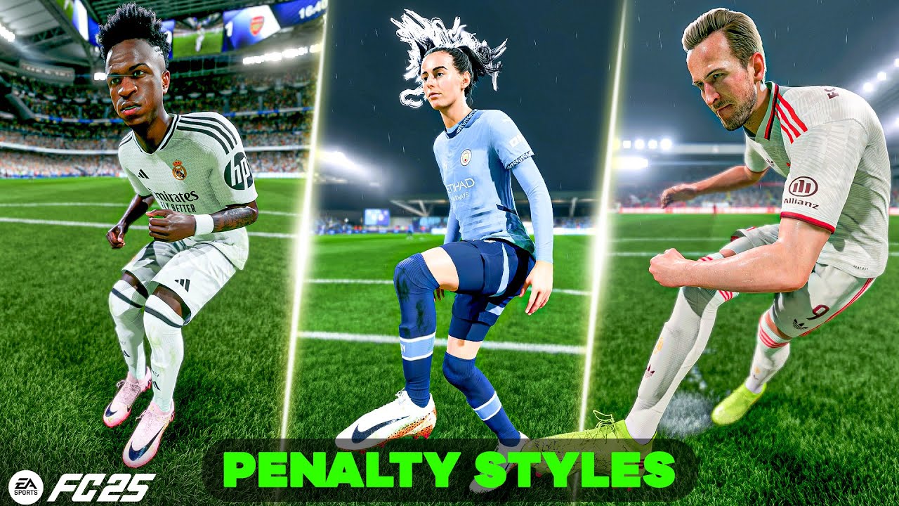 EA SPORTS FC 25: All Signature PENALTY STYLES! #fc25 #penalty #eafc25