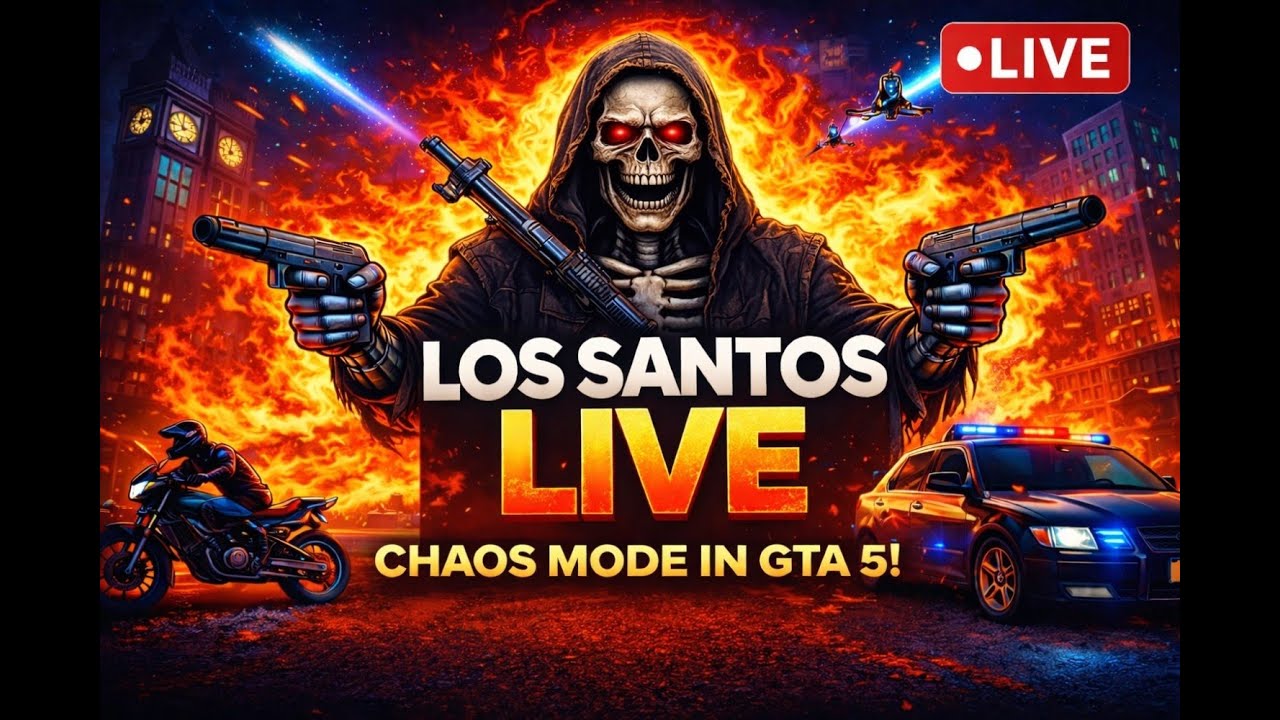 🔴GTA 5 LIVE Full Chaos in Los Santos Explosions Cops Madness #gta5 #shorts  #shortsfeed