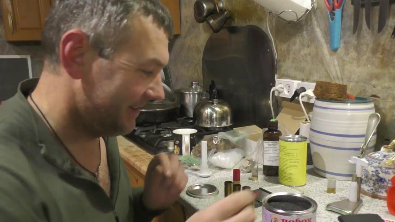Снаряжение латунных гильз 16 калибра