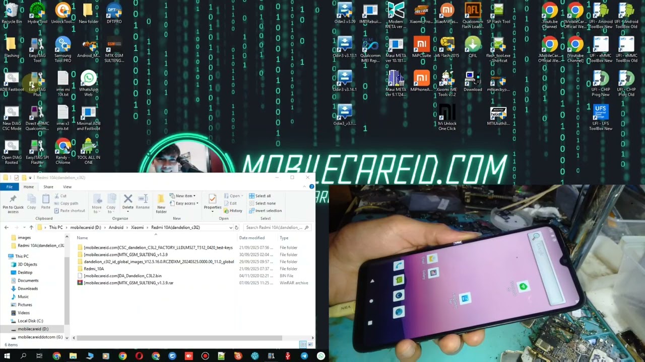 Change eMMC Only Redmi 10A (dandelion_c3l2) Without Box | Fix Dual IMEI @mobilecareid