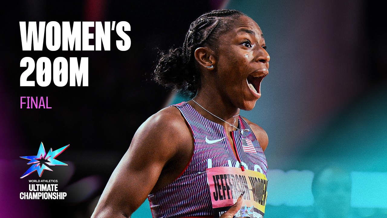 Melissa Jefferson-Wooden STORMS to 21.49 over 200m | World Athletics Ultimate Championship