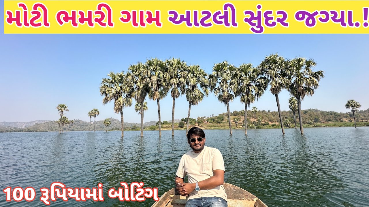 મોટી ભમરી ગામ/અહીંયા માત્ર ૧૦૦ રૂપિયમાં બોટિંગ/moti bhamari/Netrang #dediyapada #netrang #rajpipla 