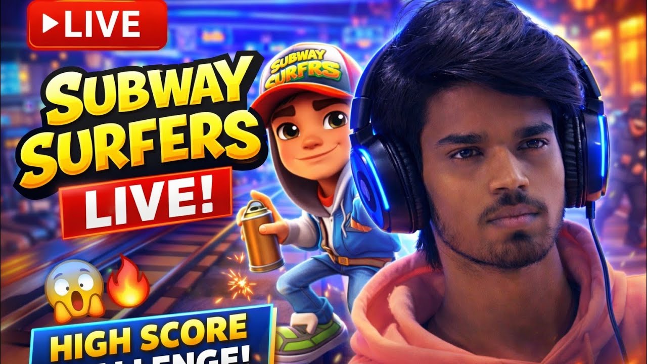 🔥 Subway Surfers Live Stream | High Score Challenge 😱 | Non Stop Run Gameplay 🎮