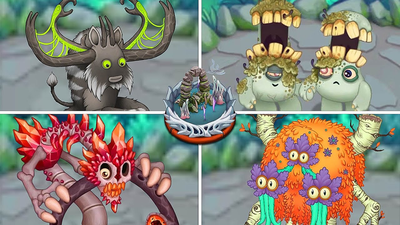 Bone Island - All Monsters Sounds & Animations | My Singing Monsters
