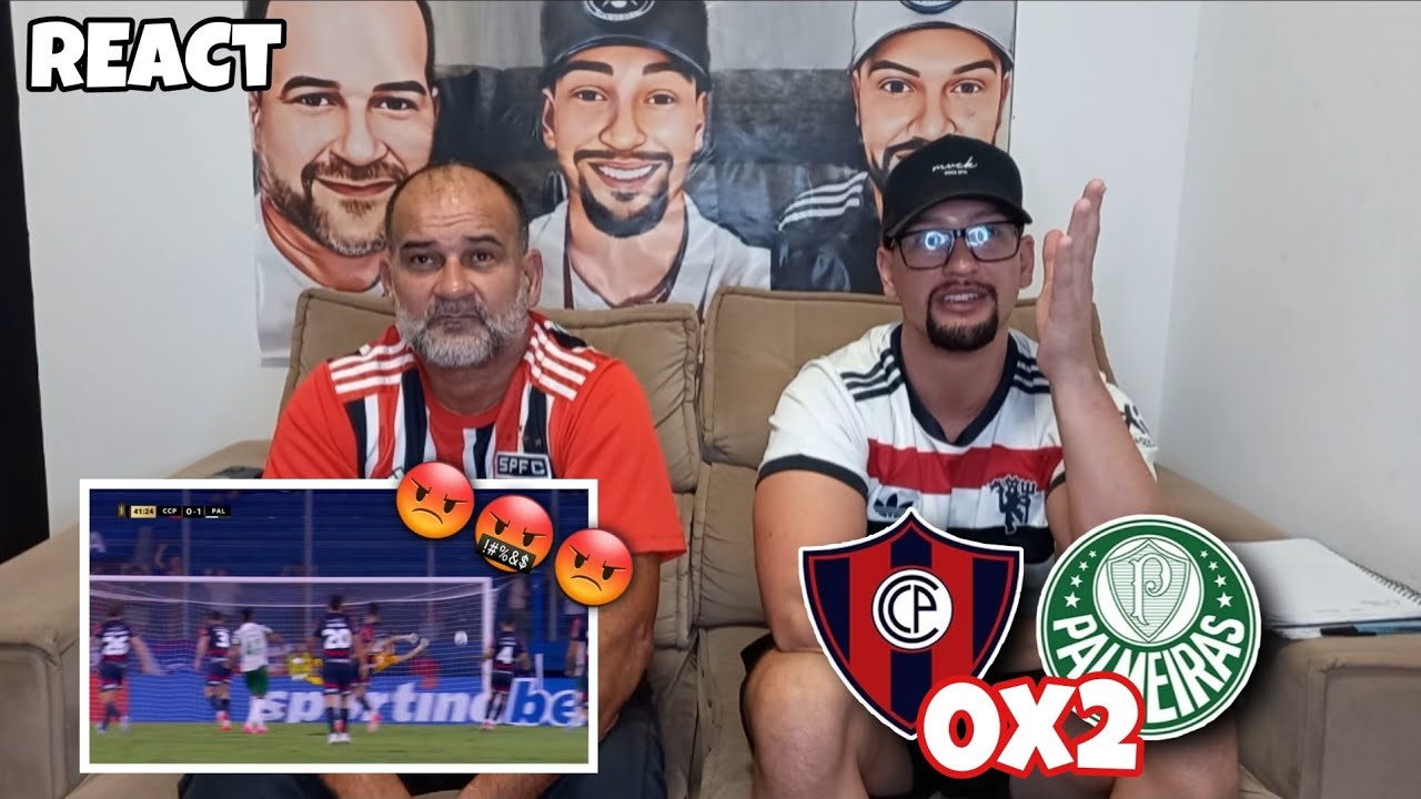 REACT CERRO PORTEÑO 0X2 PALMEIRAS - SEGUEM 100% E DOMINGO TEM CHOQUE-REI