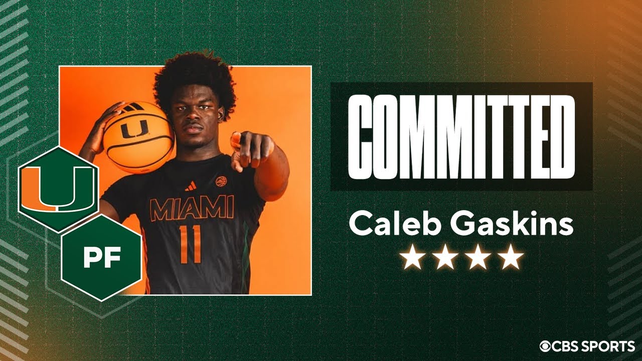 LIVE: 4-star PF Caleb Gaskins Commits to Miami | No. 24 Overall Player