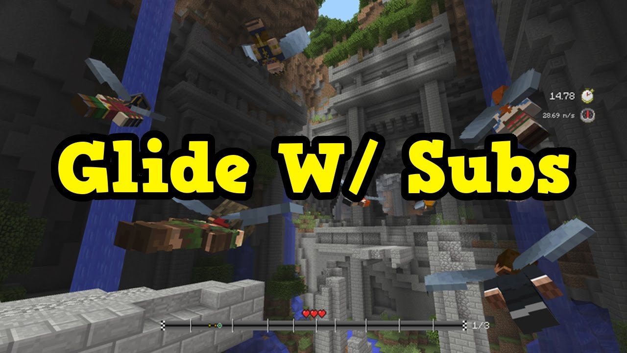 Minecraft GLIDE Minigame With Subscribers