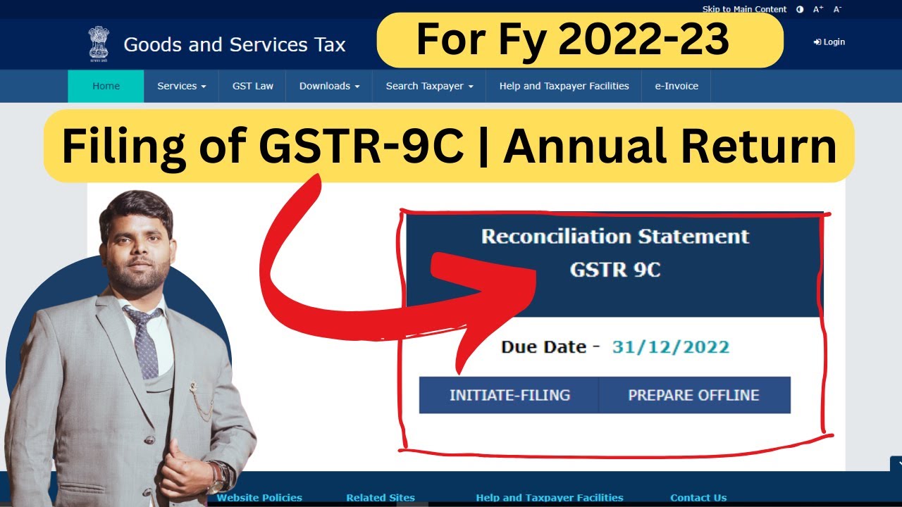 How To File GSTR9C Annual Return  2022-23 | filing of GSTR9C for fy 2022-23 | GSTR9C filing