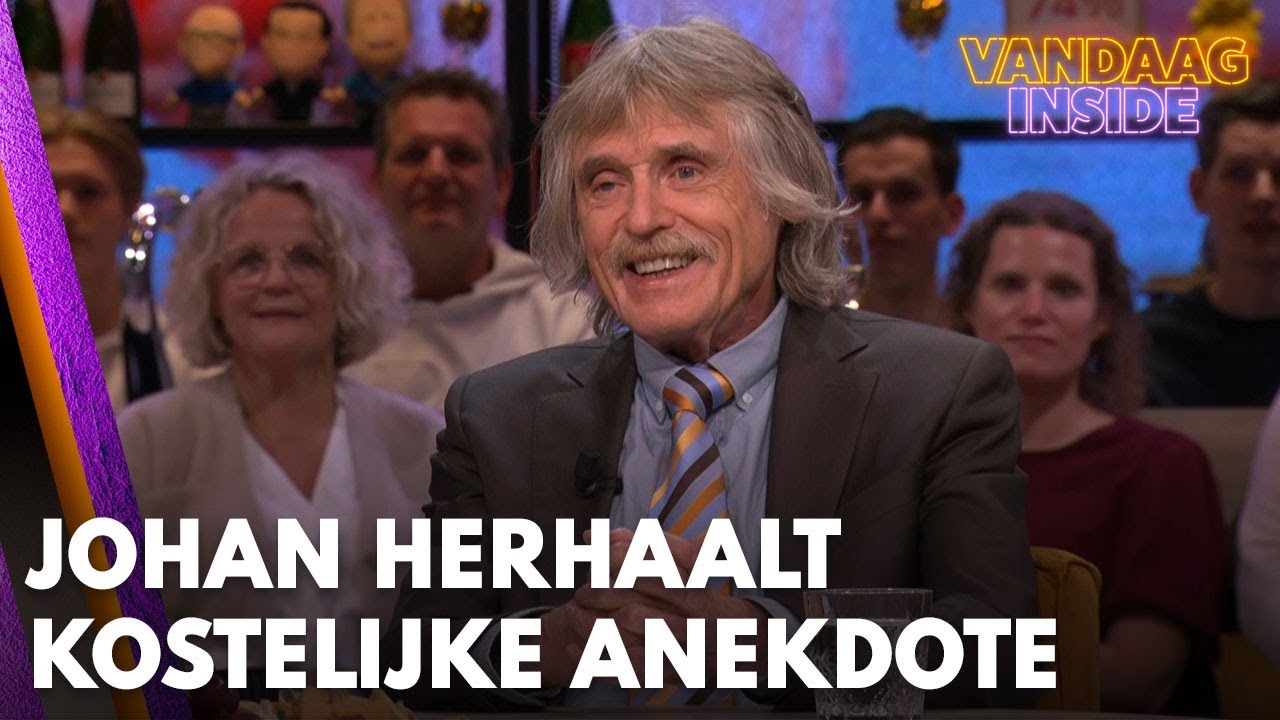 Johan Derksen herhaalt kostelijke anekdote: 'Dat is lekkerder dan klaarkomen!' | VANDAAG INSIDE