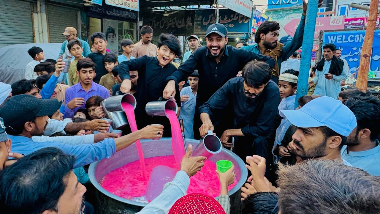 9 Muharram Naiz 🖤 || Ali ny Ny sharbat bnaya 😱 || Making 300 LTR Sharbat 😱 || bht rash lag gaya 😳 ||