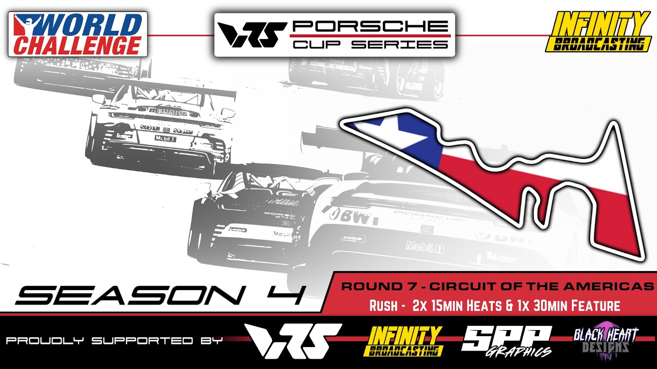 LIVE II IRWC II VRS Virtual Racing School II Porsche Cup Series II S4 R7 II Circuit of the Americas