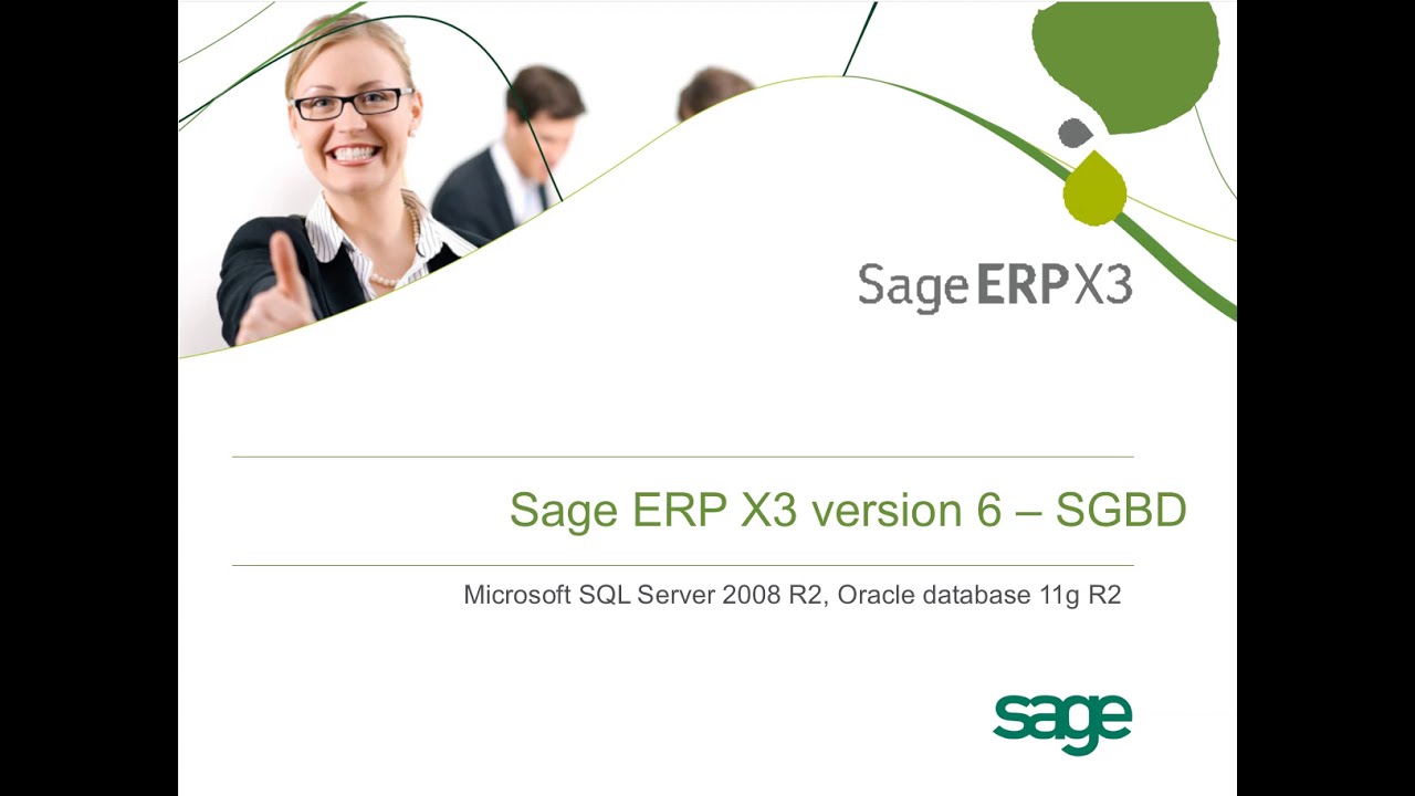 L'offre Bases de données pour Sage ERP X3 V6