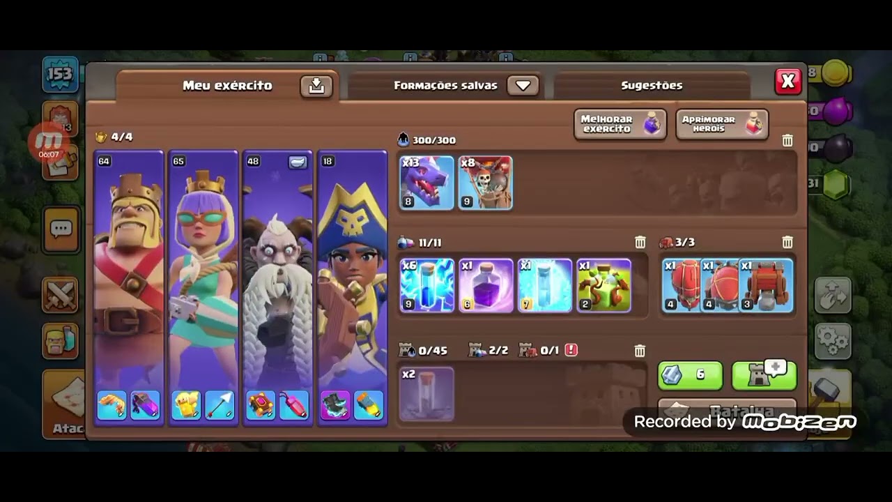 jogando de flecha gigante e novo ataque com feitiços que usarei pela 1 vez