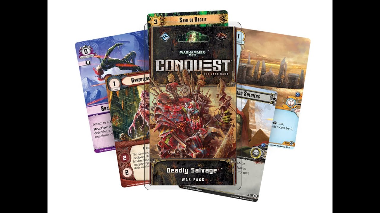 Warhammer 40000 Conquest. Deadly Salvage War Pack unboxing