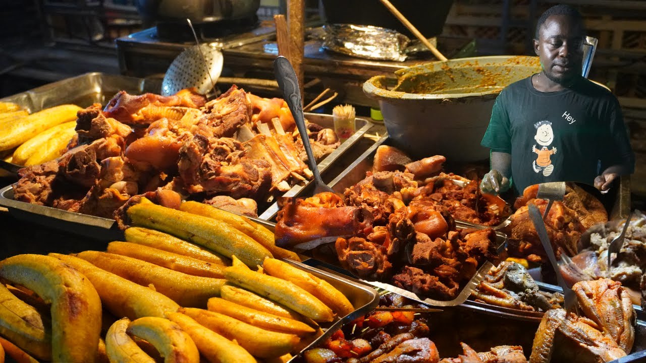 Cameroon Street Food: Grilled Fish + Plantains