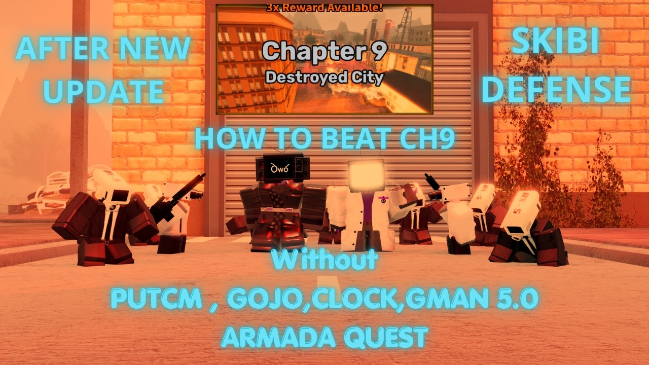 How to beat chapter 9 without putcm [skibi defense] (no gojo,putcm,etc) (check comment !! ) 