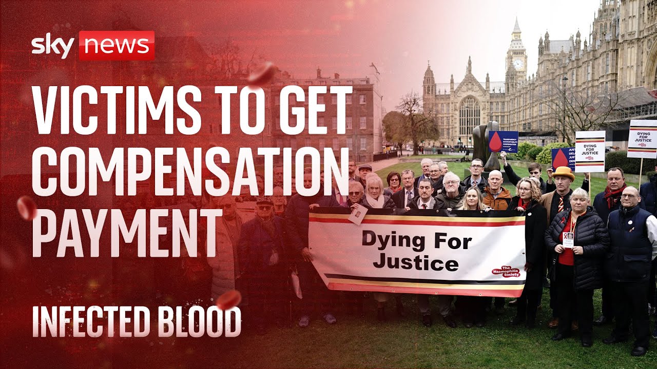 Infected blood: Victims to get £210,000 interim compensation payment from this summer