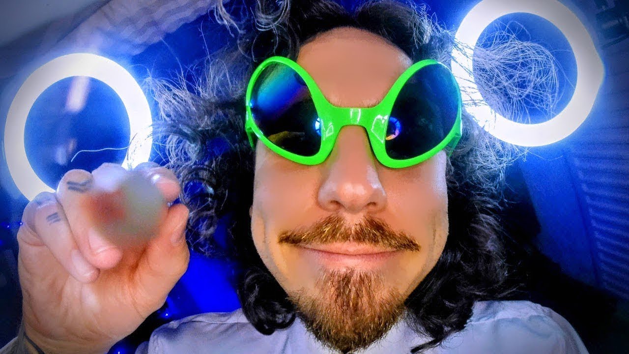 ASMR 👽 ALIEN 👽 DRAWING ON YOUR FACE SUPER UP CLOSE PERSONAL ATTENTION (actual camera touch) SLEEP