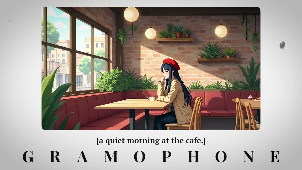 [a quiet morning at the cafe.]