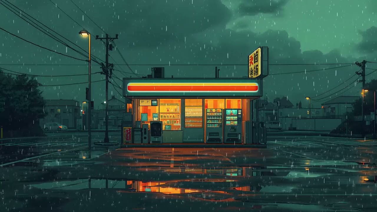 midnight rain in tokyo lofi 🌃 deep sleep & relax