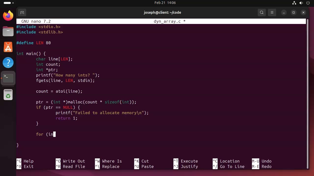 C Programming 025 - Dynamic Arrays