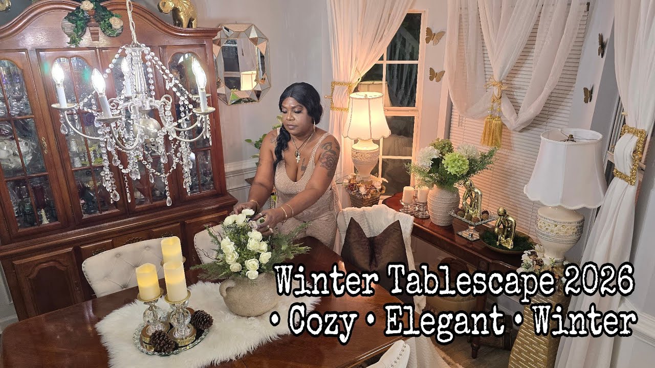 Tablescape Tuesday | Cozy Winter Tablescape Styling Refresh 2026 ❄️ Elegant & Modern Decor
