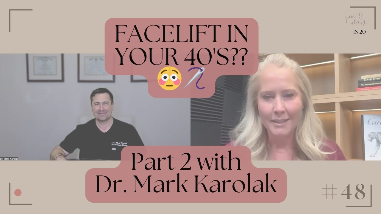 🤯 Episode #48 - Why Women Are Getting Facelifts 15 Years Earlier Now: Part 2 with Dr. Mark Karolak 🪡