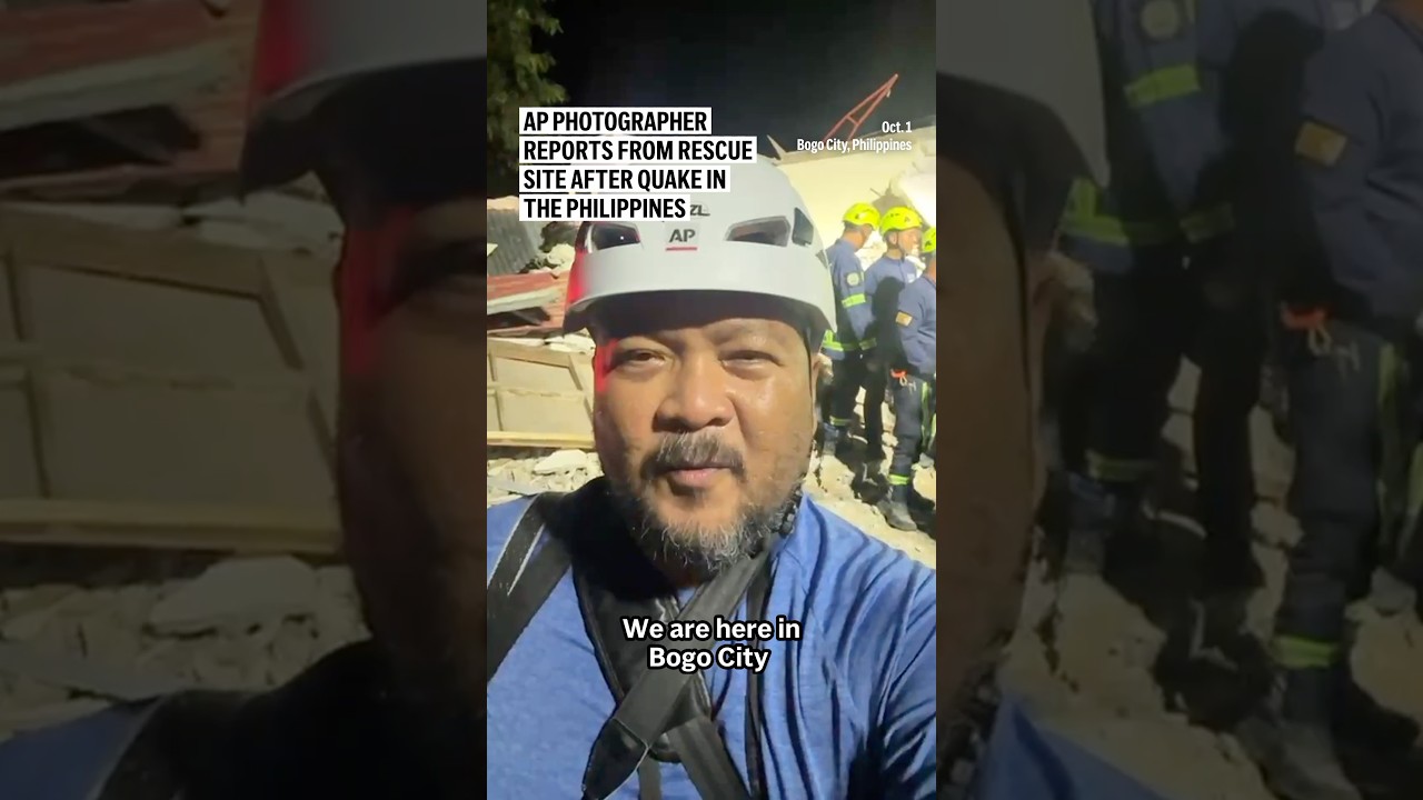 AP photographer reports from rescue site after quake in the Philippines
