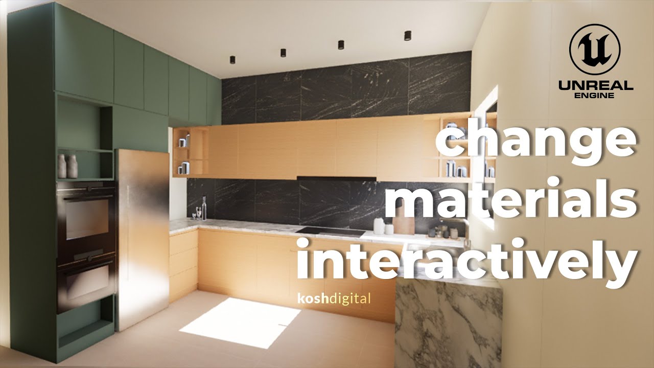 Интерактивные материалы в UE | Как изменить материалы в Unreal Engine 5: обучающее видео #unreale...