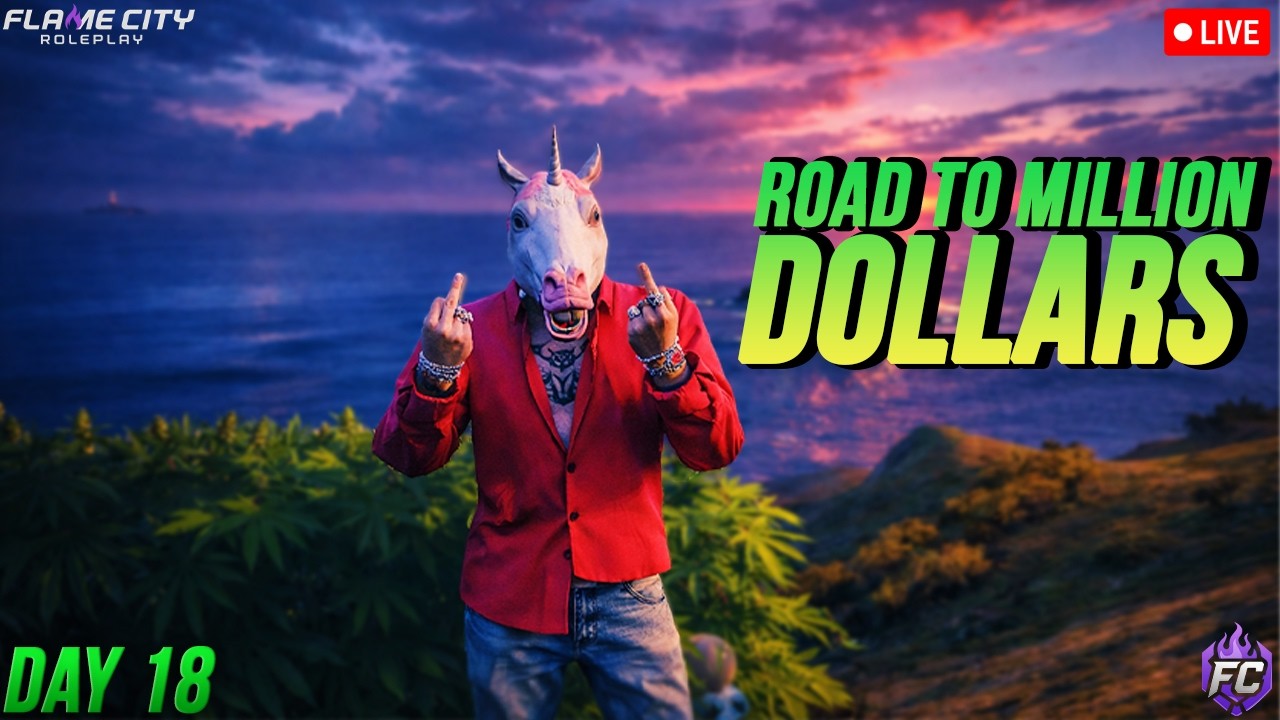 FCRP DAY 18 | Road To Million $ | FlameCity Roleplay | Road To 2k Subs | #fcrp #live #loganplayz