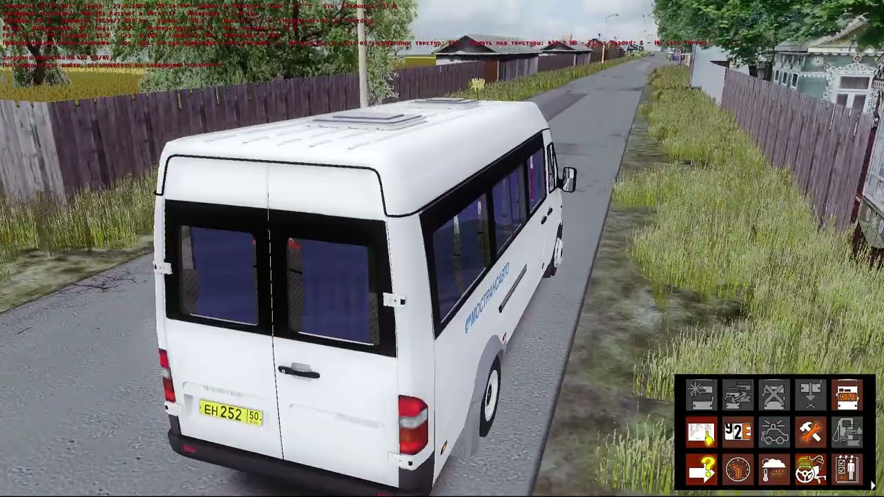 OMSI 2. Mercedes-Benz Sprinter 412D. Большая деревня. Маршрут 114