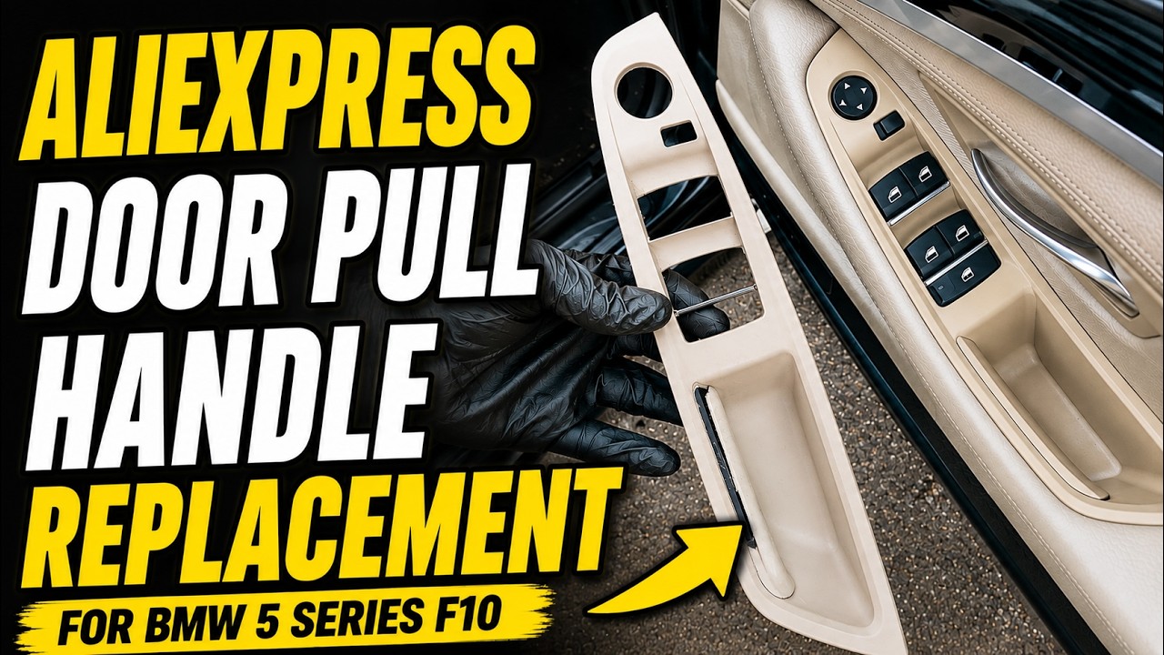 Замена внутренней ручки водительской двери с Aliexpress для BMW 5 серии F10 F11