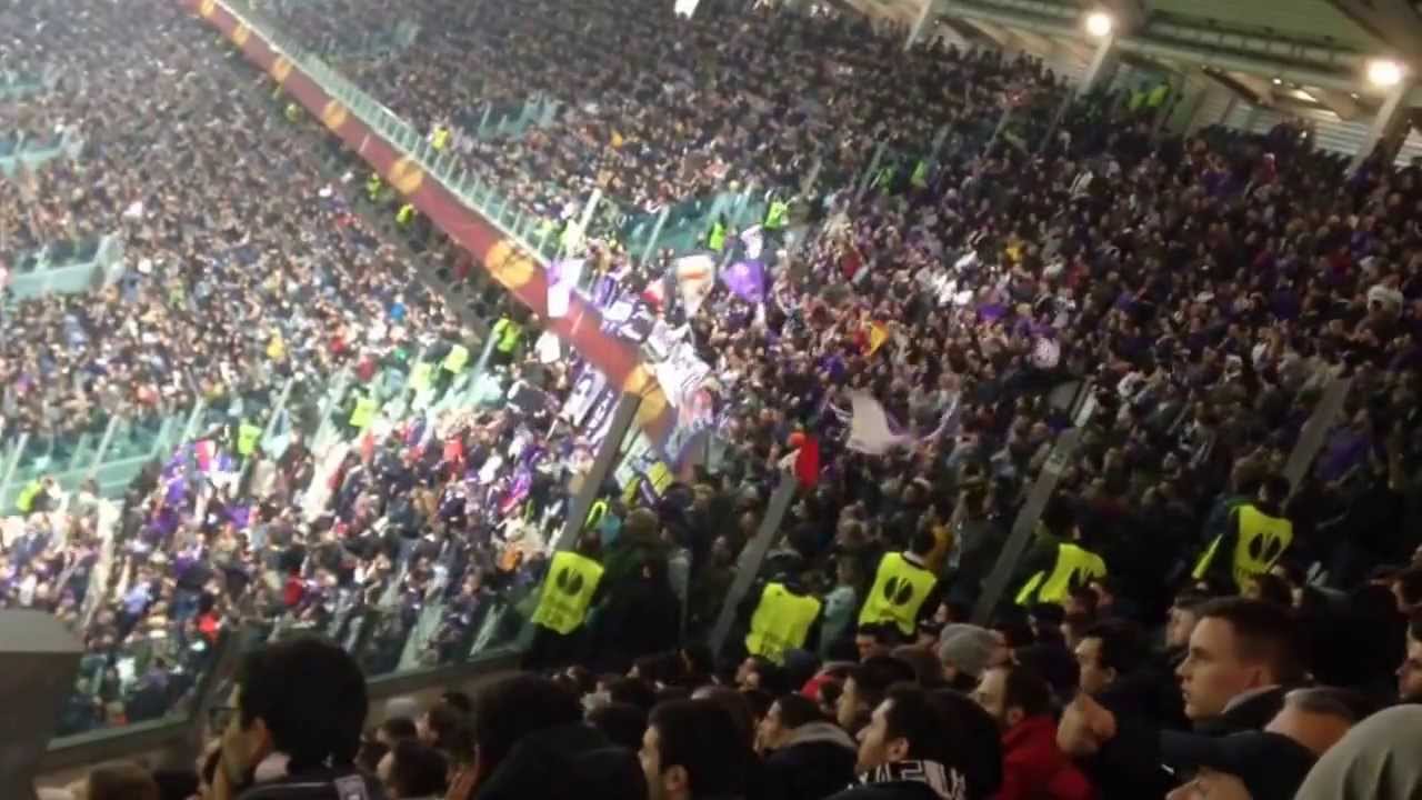 Juventus-Fiorentina 1-1, fiorentini dopo il gol(13/3/2014)