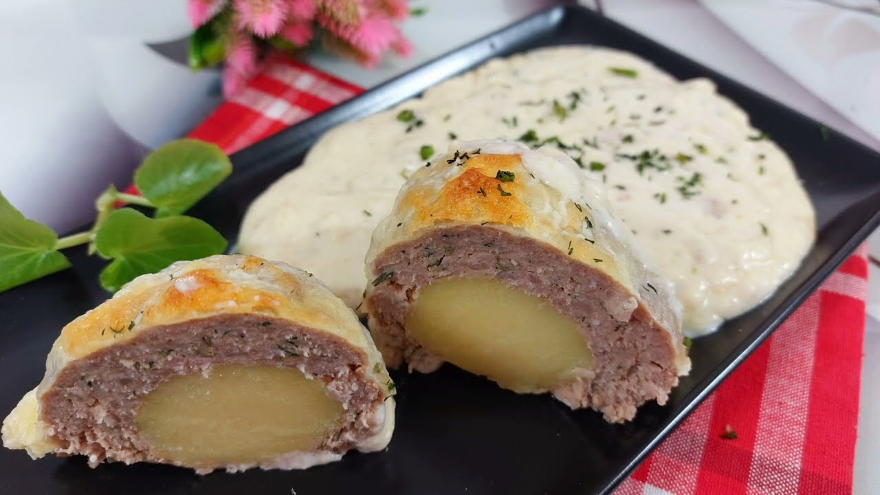 Chiftele umplute cu Cartofi || Sos Bechamel || Ce mancam astazi!?