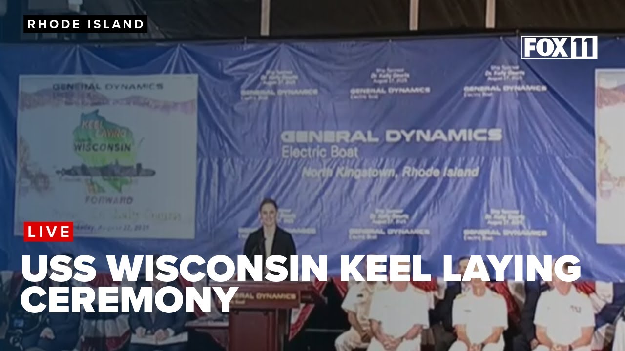 USS Wisconsin SSBN 827  Keel laying ceremony