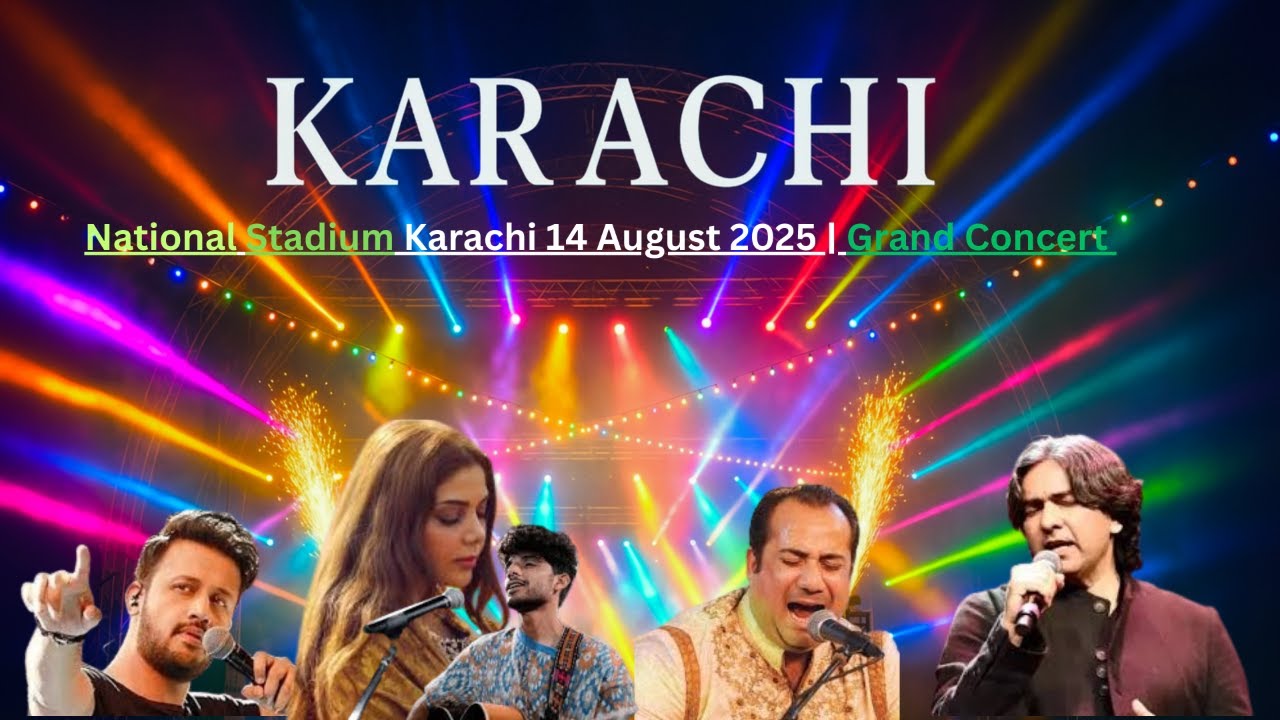 Atif Aslam Live Performance at National Cricket Stadium Karachi Independence Day ( 13 August 2025 )