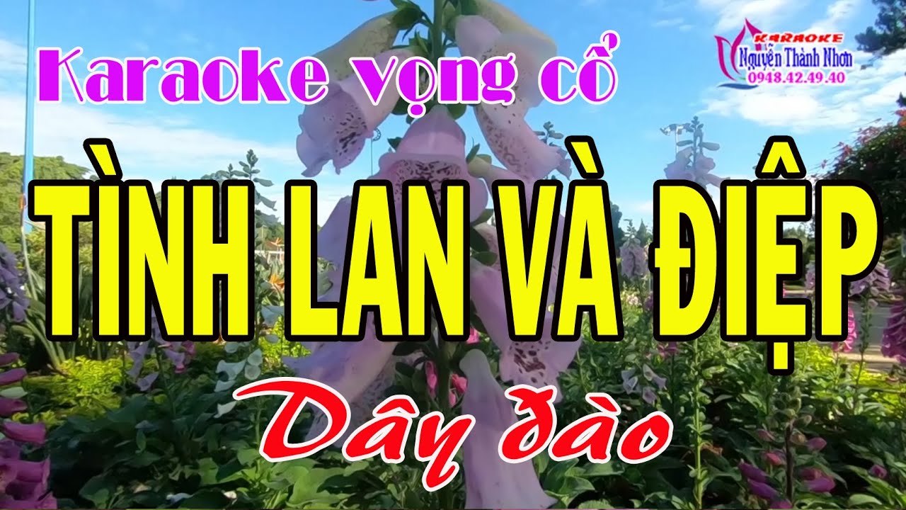 Karaoke vọng cổ TÌNH LAN VÀ ĐIỆP [ Beat hay ]