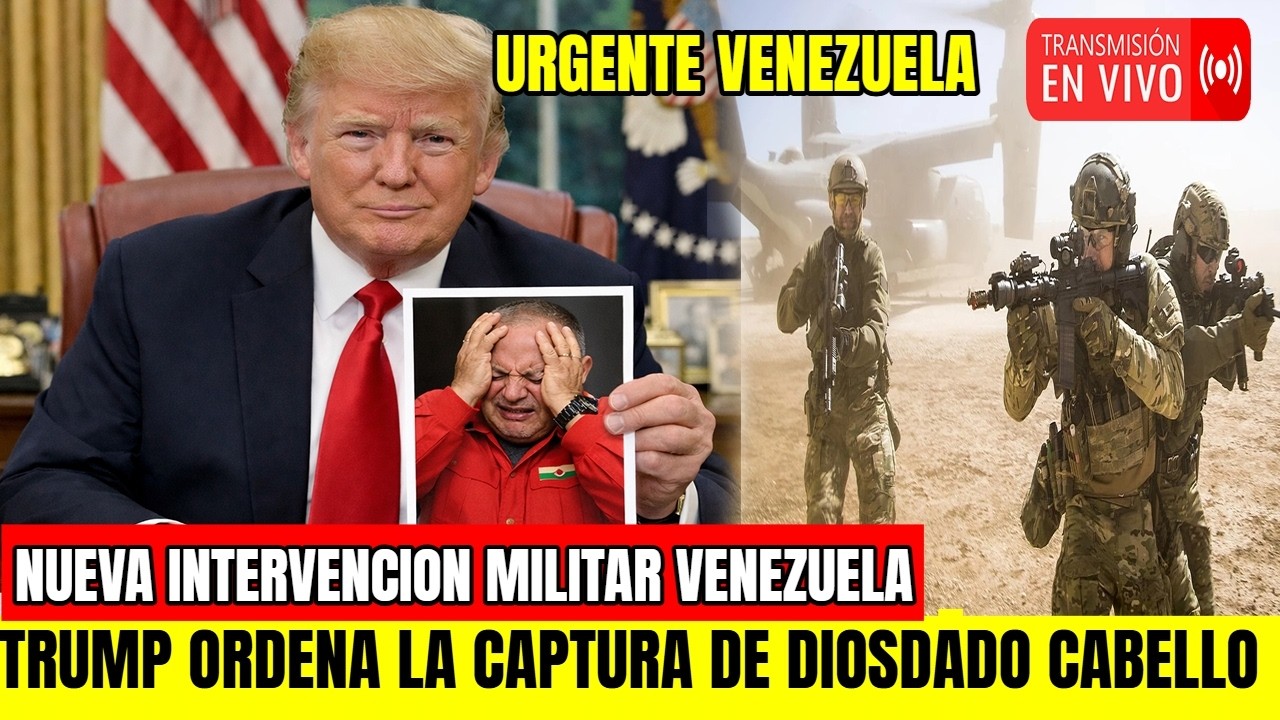 Trump ENTRAREMOS  a VENEZUELA 🔴Diosdado cabello ASUSTADO INTERVENCION  Delcy rodriguez #venezuela