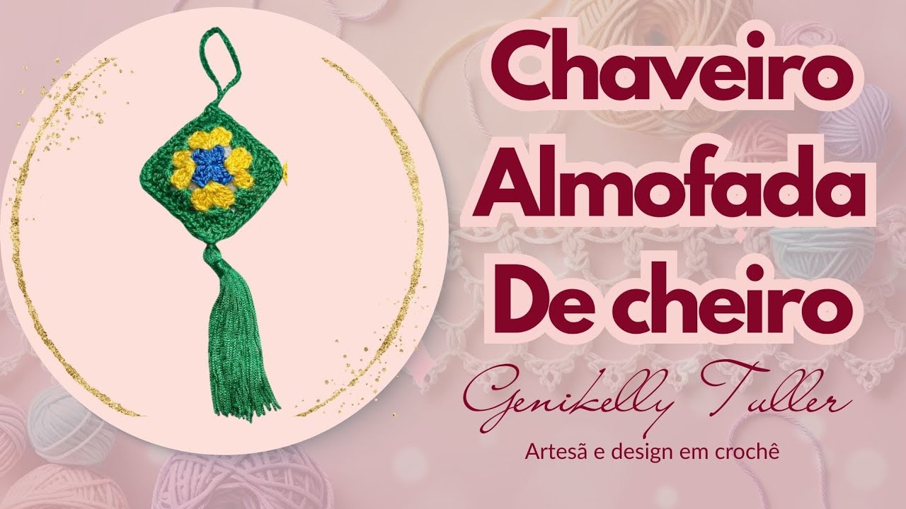 ✨Chaveiro / Sachê Aromático em Crochê ✨ Lembrancinha de Dia das Mulheres