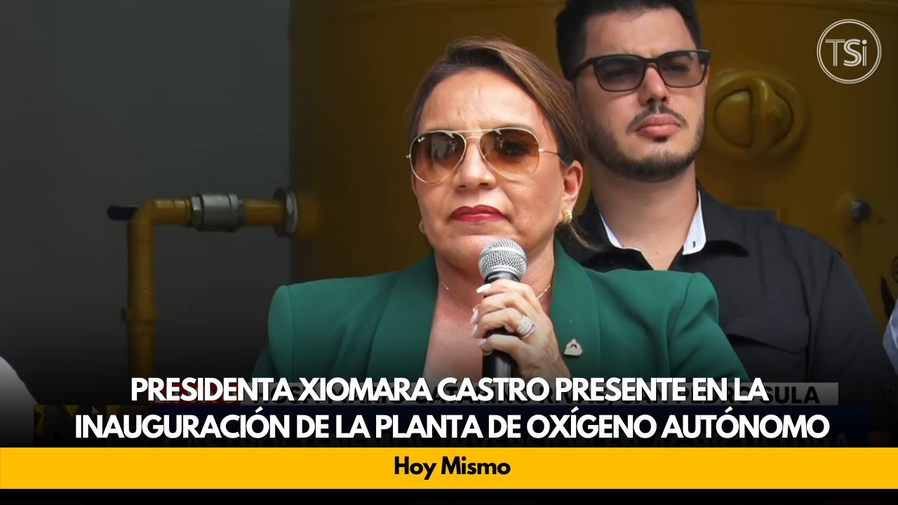 Presidenta Xiomara Castro presente en la inauguración de la planta de oxígeno autónomo