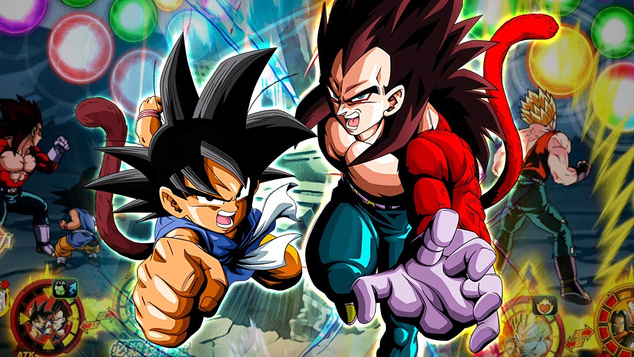*NEW* BATTLE MOTION!! 100% LR GT GOKU & SSJ4 VEGETA!! (DBZ: Dokkan Battle)
