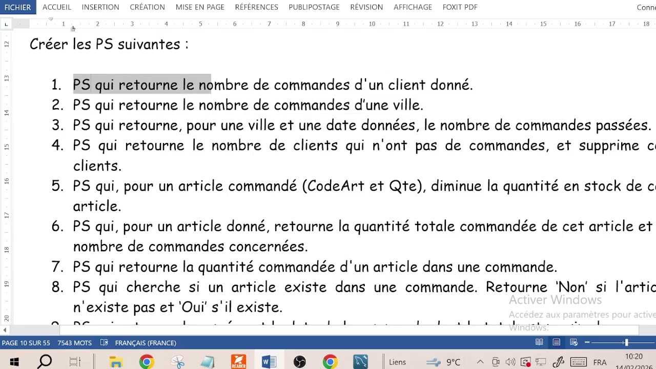 MySQL - Part 3 - Procédures stockées - Exercices (Série 1)