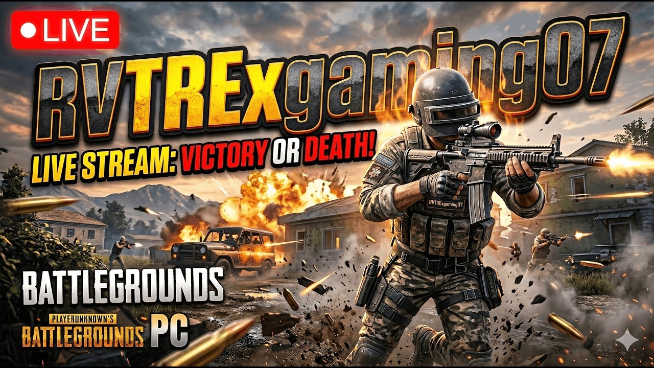 🔴 PUBG PC Live Hindi 🇮🇳 | OP Gameplay + High Kill Match 😱 | RVTREXGAMING07 LIVE 18