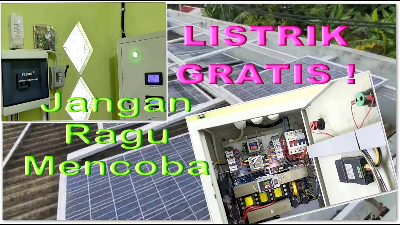 Listrik Gratis PLTS Pembangkit Tenaga Surya Home System