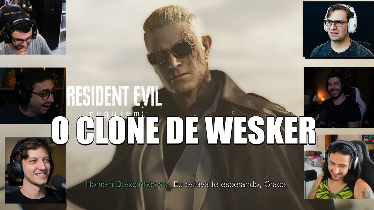 REAÇÃO DOS YOUTUBERS AO VER O CLONE DE WESKER PELA PRIMEIRA VEZ NO RESIDENT EVIL REQUIEM