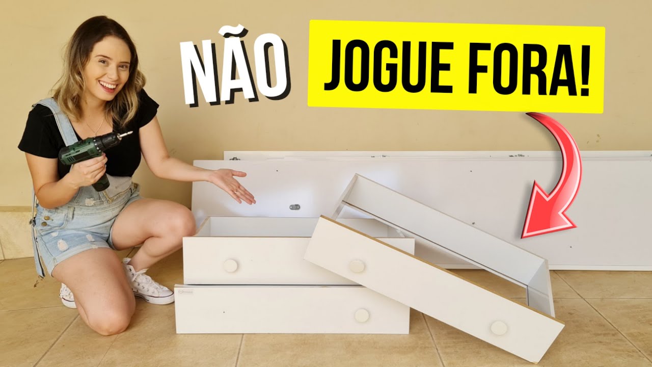 VEJA O QUE FAZER COM GAVETAS VELHAS - DEPOIS DESSA IDEIA VOCÊ NUNCA MAIS VAI JOGAR GAVETAS FORA!!