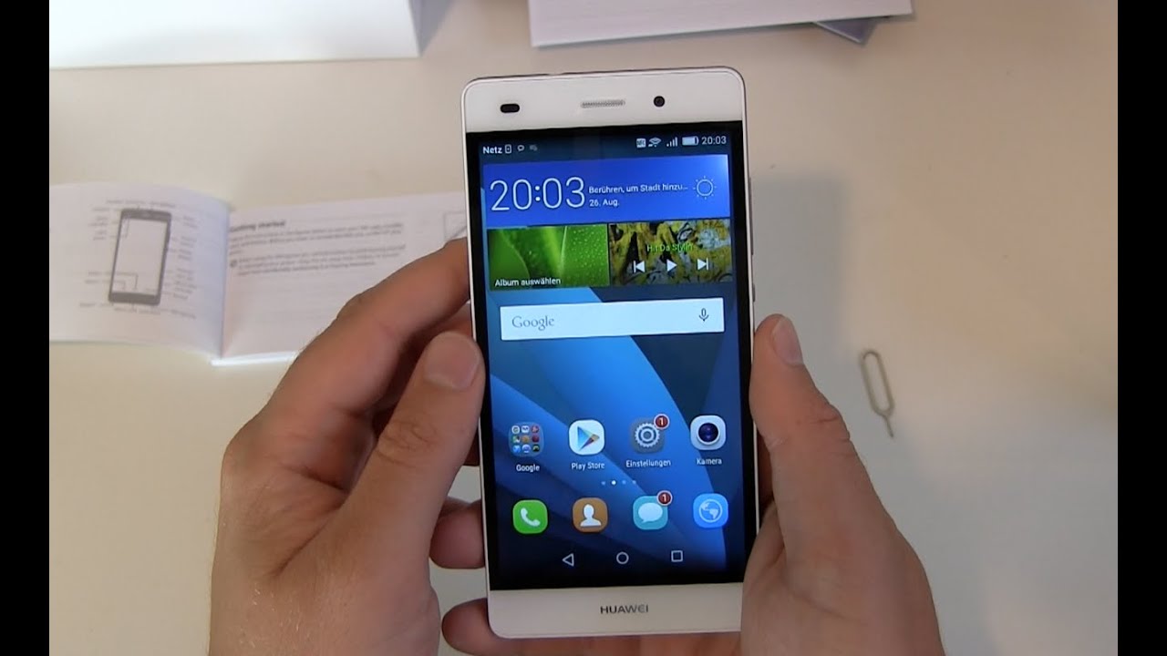 Huawei P8 Lite einrichten und erster Eindruck
