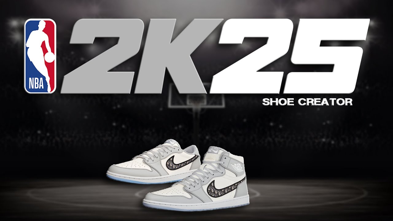 NBA 2K25 Shoe Creator - How to make Air Jordan Retro 1 'Dior' (High & Low)