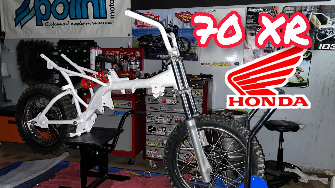 On commence le remontage de ma 70 XR Honda 🏍
