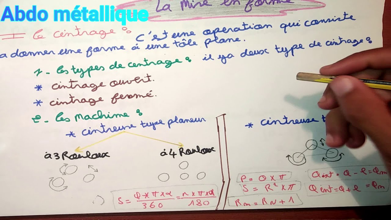 Le cintrage La partie 2شرح مفصل